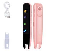 Original Translator Pen, Portable Smart Scanning & Reading Device, 112 Languages Electronic Dictionary Offline & Online Translation for Study, Work, Travel All People (Pink)