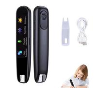 Original Translator Pen, Portable Smart Scanning & Reading Translators, Supports 112 Languages, for Study, Work, Your Practical Assistant (Black)