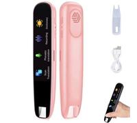 Original Translator Pen, Portable Smart Scanning & Reading Translators, Supports 112 Languages, Support for Offline Intelligent Translation Pen, for Study, Works, Travel (Pink)