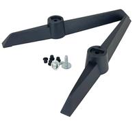 Original TV Base Stand Left and Right Leg Pair Feet with Screws Compatible for BUSH DLED50UHDHDRSB DLED55UHDHDRSB Smart 4K UHD HDR LED