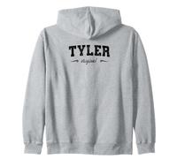 Original Tyler Texas Retro Hometown Name Tyler Original Zip Hoodie