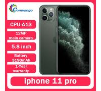 Original unlocked Apple iPhone 11 Pro 64GB/256GB 12MP camera 5.8 inch OLED Screen IOS LTE 11pro face id used NFC smartphone Sliver