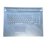 Original US Keyboard for ASUS ROG Strix G731/G712/G731GU/GL731GU/G712L 16-Pin Backlit Blue Keyboard Palmrest Touchpad Assembly (Compatible with Part Numbers 13N1-9BA0N01，V185062FS1, 0KN1-9V1US11