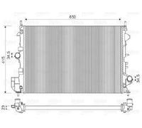 Original VALEO Radiator Engine Cooling 734981 For Fiat Opel