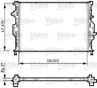 Original VALEO Radiator Engine Cooling 735374 for Ford Land Rover Volvo
