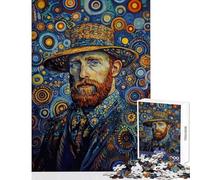 Original Van Gogh Portrait Jigsaws 1000 Pieces for Teenagers Stimulate Active Brain And Mind Gentle Relaxing Fun Activity (38X52cm)