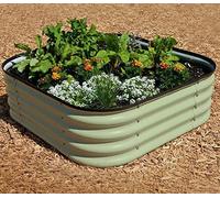Original Veggie Bed Sage Garden Planting Mist Green Vegetable Planter Easy to Grow our Own 2x Veg Bed by Thompson and Morgan. (Mist Green) 40 x 130 x 90cm