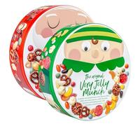 Original Very Jelly & Merry Munch Mix Duo, Christmas Party Snack Tins with Jellies, Popcorn, Pretzels & Caramel Almonds, 1040g