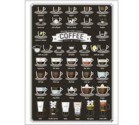 Original Vintage Design Wooden Board Signs Wall Art|38 Kinds of Coffee Recipe Menu|Natural Wooden Board Painting Wall Decoration for Cafe/Kitchen
