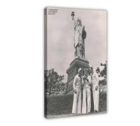 Original Vintage Mini Poster Magazine Clipping - Frank Sinatra, Gene Kelly & Jules Munchin (On The Town) Canvas Poster Bedroom Decor Landscape Office Room Decor Gift 12x18inch(30x45cm)