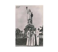 Original Vintage Mini Poster Magazine Clipping - Frank Sinatra, Gene Kelly & Jules Munchin (On The Town) Canvas Poster Bedroom Decor Landscape Office Room Decor Gift 08x12inch(20x30cm)