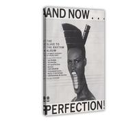 Original Vintage Mini Poster Magazine Clipping - Grace Jones - Slave To The Rhythm Canvas Poster Bedroom Decor Landscape Office Room Decor Gift 16x24inch(40x60cm)