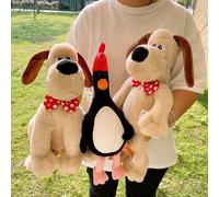 Original Wallace&Gromit Plush Toys Anime Cute Puppy Stuffed Dolls Kawaii Home Decor Kid Birthday Gift Bag Pendant Key Chain weijun 15cm