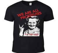 Original We are All Prostitutes The Pop Group Mens T Shirt Punk Cd Thatcher Bristol B Size L Black