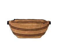 Original Wood Color Texture Crossbody Waist Bag.Large Capacity, Waterproof And Dustproof, Secure Zipper, Suitable For Travel And Outdoor Activities., Black, One Size