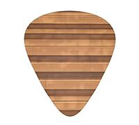Original Wood Color Texture Guitar Plectrums Classical Triangle Bass Acoustic And Electric Guitar Plectrums For Guitarists 12 Pieces