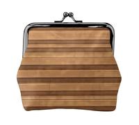 Original Wood Color Texture Womenâ€™s Small Coin Purse,Rectangle Kiss Lock Coin Pouch, Pocket-Sized, Mini Coin Purse for Women