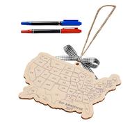 Original Wooden Adventure Map Wall Art Individualized Travel Souvenir for Home and Work Customizable Route Reminder
