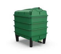 Original Wormery Tiger Wormery 4 Tray Vermicomposting System - Green - Includes Lime Mix, Coir Block & Fine Mesh, 4-Tray Kit