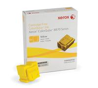 Original Xerox 108R00956 6 Pack of Yellow Solid Ink Wax Sticks (108R00956)