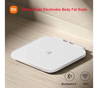 Original Xiaomi Eight Electrodes Body Fat Scale Dual Band Heart Rate Detection WiFi Bluetooth 5.0 Remote Control 150KG Max White