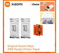 Original Xiaomi Mijia ZINK Pocket Printer Paper Self-adhesive Photo Print 100/50/10 Sheets Xiaomi 3inch Mini Printer Papers 20PC
