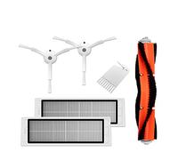 Original Xiaomi Roborock Robot Vacuum Cleaner Parts, 6-Piece Set including HEPA Filters, Main Brush & Side Brushes