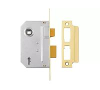 Yale Locks 650246085166 Pm246 Internal 2 Lever Mortice Sashlock Polished Brass 67Mm 2.5In