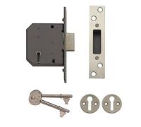 Yale 5 Lever Deadlock Polished Chrome / 64mm