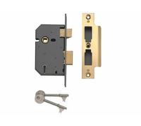 Original Yale 5 Lever Mortice Sashlock 64mm(2.5") Polished Brass (P-M550-PB-65)
