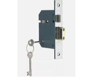 Original Yale Locks 5 Lever Sashlock , 64mm (2.50") Chrome Finish (P-M550-CH-65)