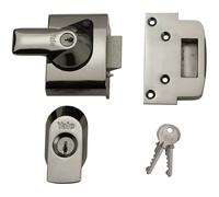(99) Yale British Standard Nightlatch, 40mm, Chrome, P-BS2-CH-CH-40, New