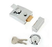 Original Yale Locks - Deadlocking Nightlatch 40mm, Chrome Finish (P-85-CH-CH-40)