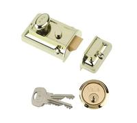 Original Yale Locks - P77 Traditional Nightlatch 60mm, Brasslux, P-77-BLX-PB-60
