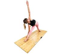 Original Yoga Mat Board for Carpet (Award Winning) - Portable Platform for Yoga on Carpet & Uneven Surfaces, Indoor & Outdoor, Sustainable Bamboo