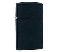 Zippo Genuine Slim Black Matte Design Windproof Flame Flip Top Lighter Accessory