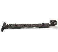 OriginalForgery 12" Rustic Monkey/Rat Tail Window Stay Black Cast Iron (252)
