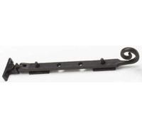 OriginalForgery 8" Monkey/Rat Tail Window Stay Black Cast Iron (517)