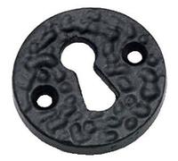 OriginalForgery Rustic Key Hole open escutcheon in Black Cast Iron (BC221)