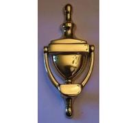 OriginalForgery Small Solid Polished Brass Victorian Urn Door Knocker