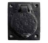 OriginalForgery Yale Door Lock Cover in Black Cast Iron (JAB10)