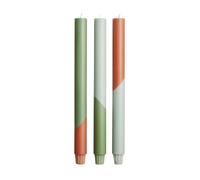 Originalhome Eden Diagonal Candles (Pack of 3) in Bright Green Originalhome Bright Green