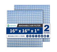 Originallife Washable Reusable HVAC | AC | Air Conditioner | Furnace Air Filter Replacement 16x16x1 MERV 8, 2-pack