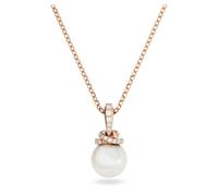 Swarovski Jewellery Swarovski Originally Crystal & Pearl Rose Gold Tone Necklace 2.1 x 1cm, 38-43cm