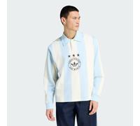 Adidas Originals Striped Long Sleeve Polo Blue L Man