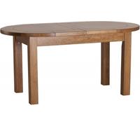 Originals Rustic Oak Oval 6-8 Seater Extending Dining Table - 161.5cm-211.5