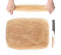 Originea Afro Kinkys Bulk Human Hair for Dreadlocks and Twist Braiding 100% Human Hair 1 Pack 16 Inch Soft Afro Kinky Curly Hair Bulk for Dreads Honey Blonde Color