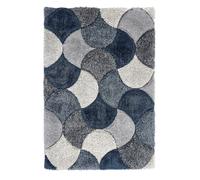Origins 3D Scallop Navy - 80x150