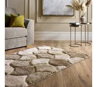 Origins 3D Scallop Neutral 160cmx230c Brown