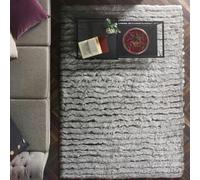 Origin 'Carved Glamour' Rug in Silver | Size: 80 cm x 150 cm Origin Silver 80 cm x 150 cm